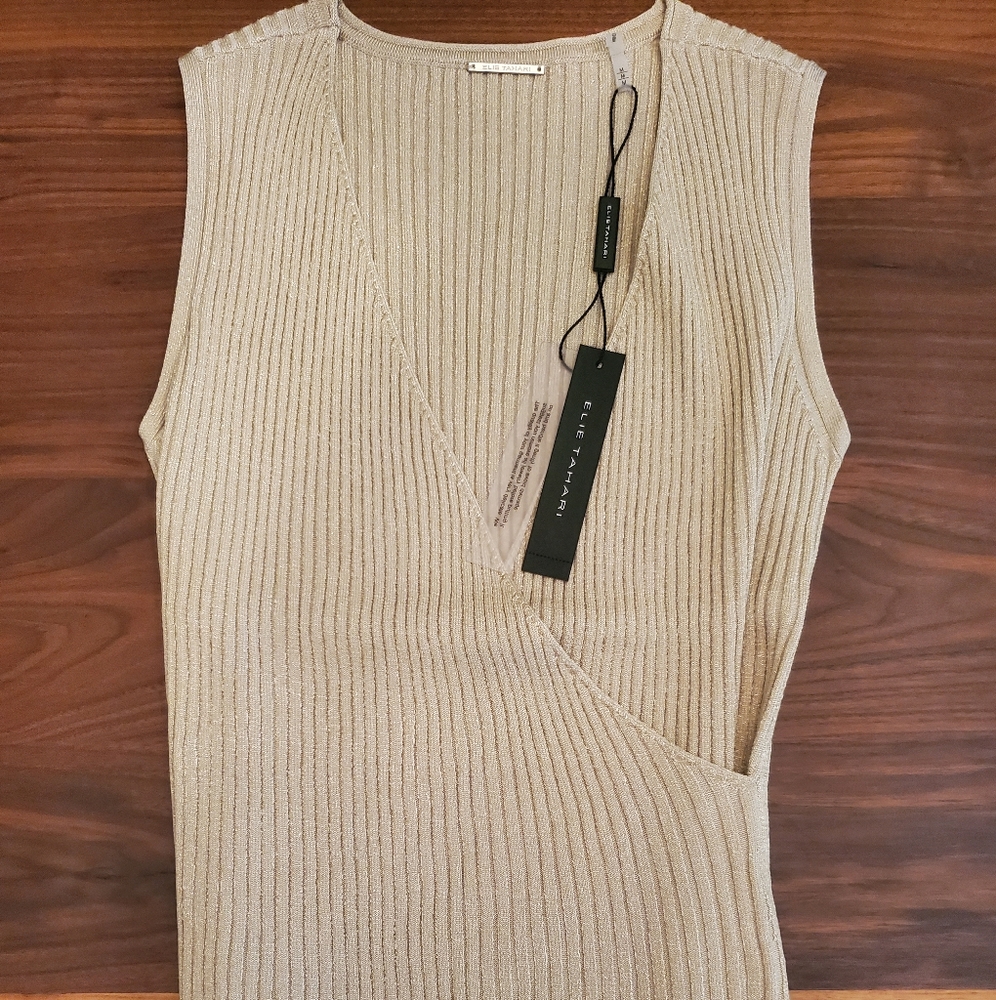 Elie Tahari Rudie Ribbed Tank Women's Sz M or XL - Picture 3 of 7